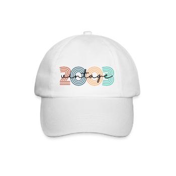 2003 vintage rétro - Casquette classique - blanc/blanc - Devant