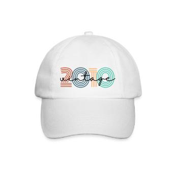 2010 vintage rétro - Casquette classique - blanc/blanc - Devant