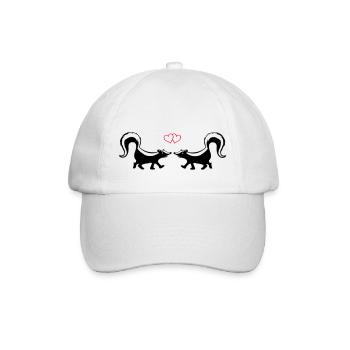 Skunk Love - Baseball Cap - white/white - Front