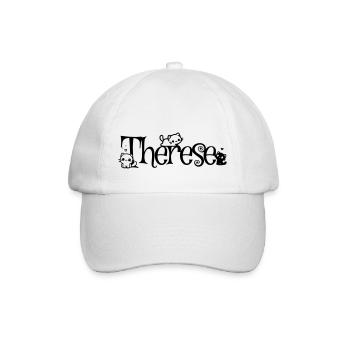 Therese Name Vorname Kätzchenname - Baseballkappe - Weiß/Weiß - Vorne