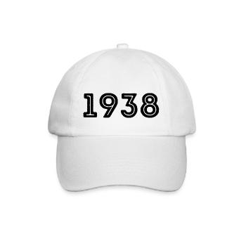 Année de naissance sport 1938 - Casquette classique - blanc/blanc - Devant