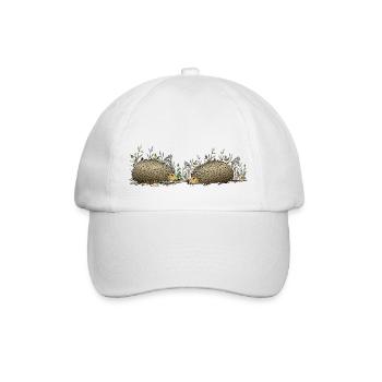 Hedgehogs - Baseball Cap - white/white - Front