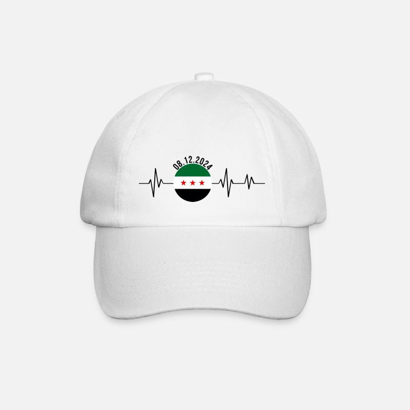 Heartbeat Syria - Baseball Cap - white/white