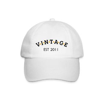 Vintage est 2011 - Casquette classique - blanc/blanc - Devant