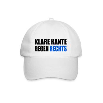 klare kante gegen rechts - Baseballkappe - Weiß/Weiß - Vorne