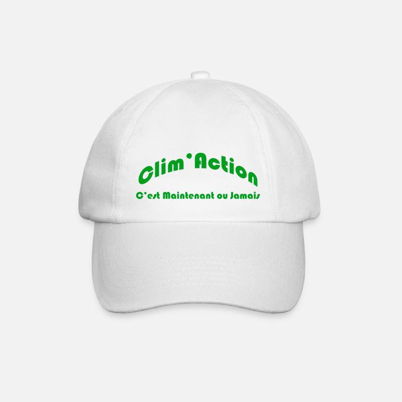 Clim Action pour une protection de l'environnement - Casquette classique - blanc/blanc