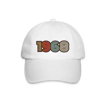 1968 rétro vintage - Casquette classique - blanc/blanc - Devant