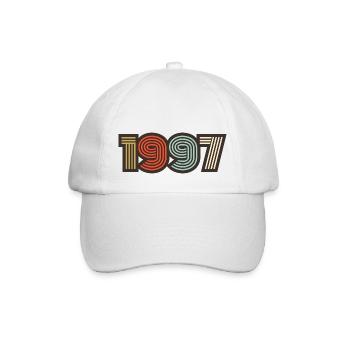 1997 rétro vintage - Casquette classique - blanc/blanc - Devant
