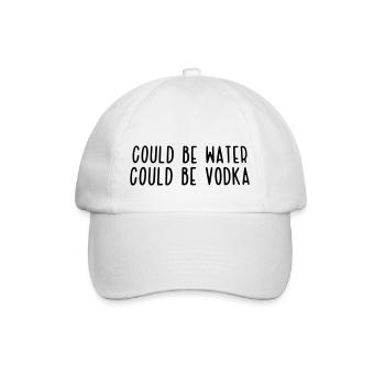 ça pourrait être de l'eau ça pourrait être de la vodka - Casquette classique - blanc/blanc - Devant