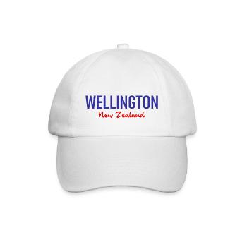 Wellington - Nouvelle-Zélande - Aotearoa - Kiwi - Maori - Casquette classique - blanc/blanc - Devant