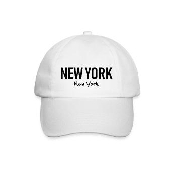New York City - NYC - Manhattan - Brooklyn - Casquette classique - blanc/blanc - Devant