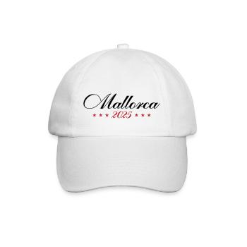 Mallorca 2025 - Baseballkappe - Weiß/Weiß - Vorne