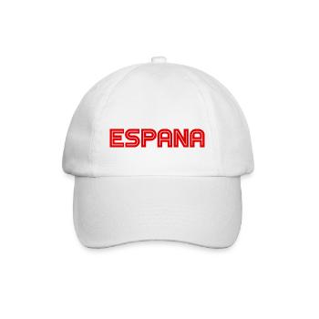 Espana - Spanien - Spain - Madrid - Barcelona - Baseballkappe - Weiß/Weiß - Vorne