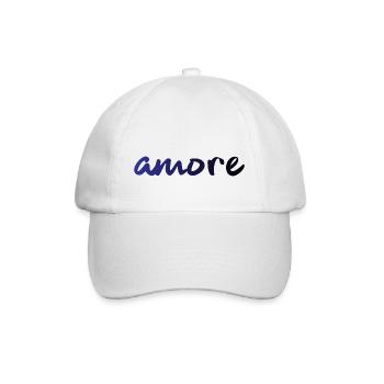 amore - Italia - Italy - Love - Liebe - Baseball Cap - white/white - Front