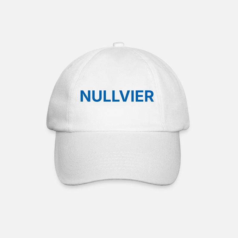 Nullvier bleu - Casquette classique - blanc/blanc