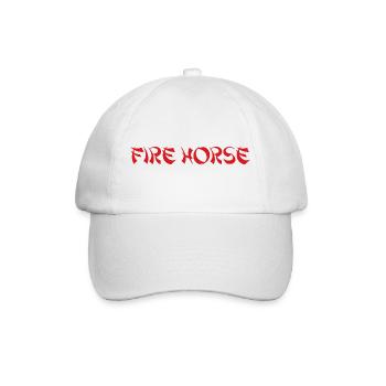 Fire Horse Chinese Zodiac 2026 - Baseball Cap - white/white - Front