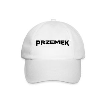 Don du nom de Przemek - Casquette classique - blanc/blanc - Devant
