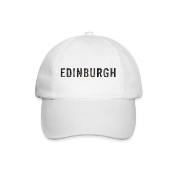 ÉDIMBOURG – Typographie architecturale de la pierre - Casquette classique - blanc/blanc - Devant