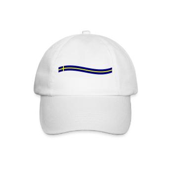 Icône du drapeau suédois - Casquette classique - blanc/blanc - Devant