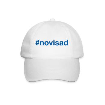 Hashtag Serbien de Novi Sad Serbie - Casquette classique - blanc/blanc - Devant