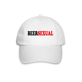 beersexual - Baseballkappe - Weiß/Weiß - Vorne