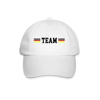 Drapeau de l’équipe Allemagne - Casquette classique - blanc/blanc - Devant
