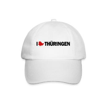 I love Thüringen - Baseballkappe - Weiß/Weiß - Vorne