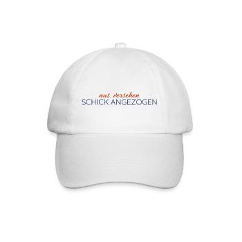 Aus Versehen schick angezogen – Statement - Baseballkappe - Weiß/Weiß - Vorne