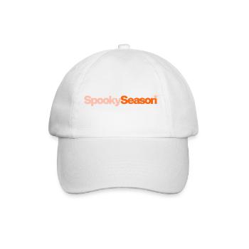 Spooky Season mit Spinne - Baseballkappe - Weiß/Weiß - Vorne