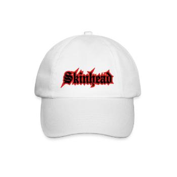 Working Class Skinhead Oi! Antiracist Bootboys My - Casquette classique - blanc/blanc - Devant