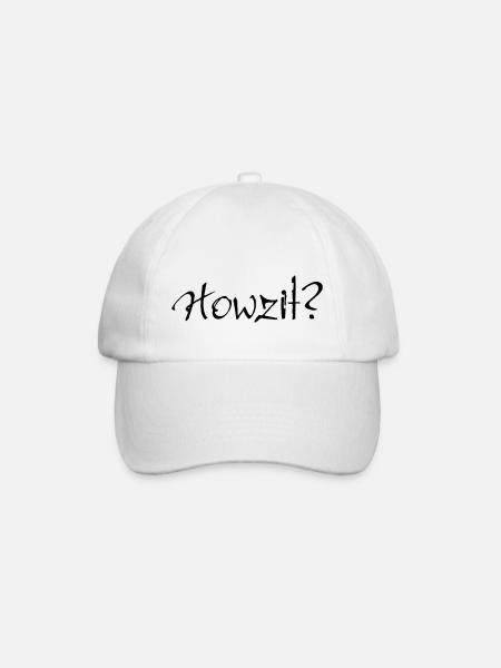 Howzit? - Baseball Cap - white/white
