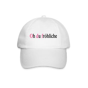weihnachten - Baseballkappe - Weiß/Weiß - Vorne