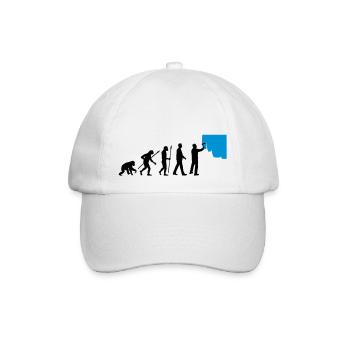 evolution_painters_062012_a_2c - Baseball Cap - white/white - Front