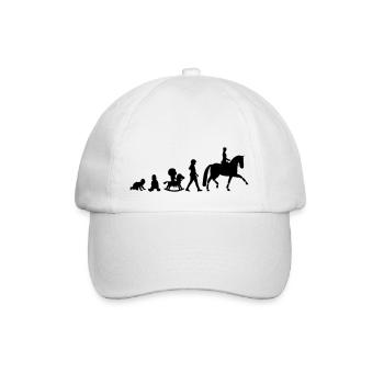 Evolution Dressur Reiter - Baseballkappe - Weiß/Weiß - Vorne