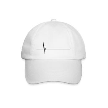 Pulse Heartbeat - Baseballkappe - Weiß/Weiß - Vorne