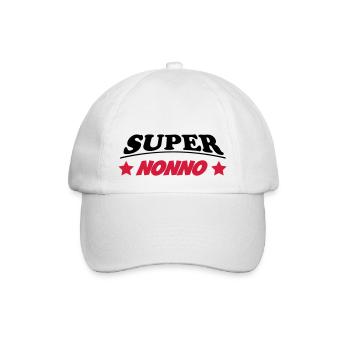 Super nonno 111 - Baseballkappe - Weiß/Weiß - Vorne