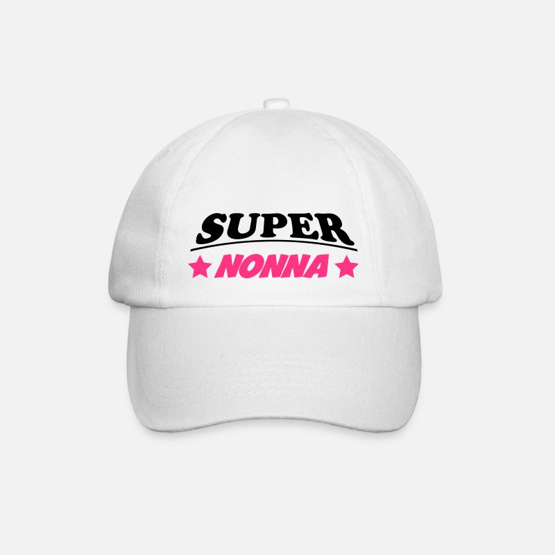 Super nonna - Baseball Cap - white/white