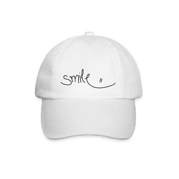 sourire - Casquette classique - blanc/blanc - Devant