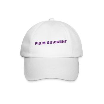 Film Gucken - Baseballkappe - Weiß/Weiß - Vorne