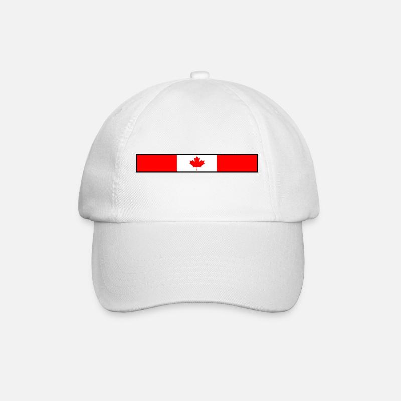 Drapeau du Canada - Casquette classique - blanc/blanc