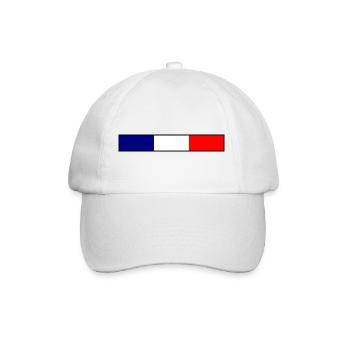 France Drapeau - Casquette classique - blanc/blanc - Devant