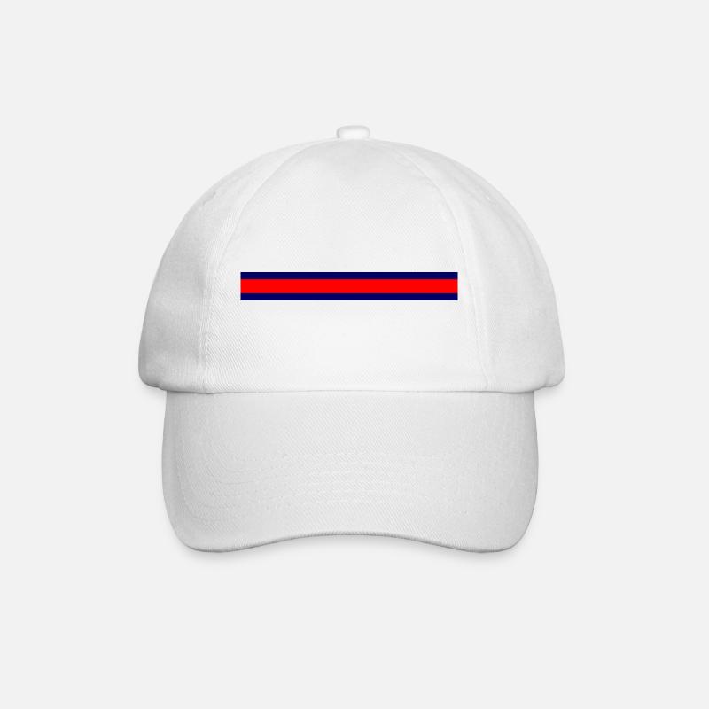 Kühler Minimalismus Farbexplosion - Baseballkappe - Weiß/Weiß