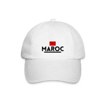 Maroc. t-shirt maroc - Casquette classique - blanc/blanc - Devant