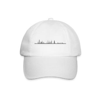 Audio Waveform - Casquette classique - blanc/blanc - Devant