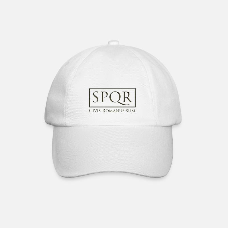 Civis Romanus catfish (black) - Baseball Cap - white/white