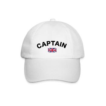 Captain Logo Black - Baseball Cap - white/white - Front