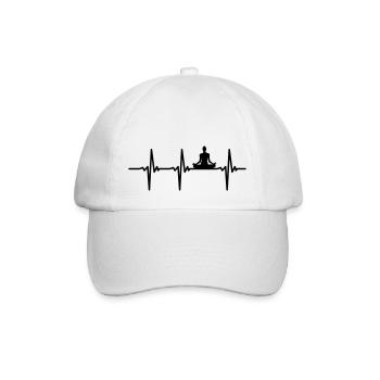 Battements de coeur Yoga Vector - Casquette classique - blanc/blanc - Devant