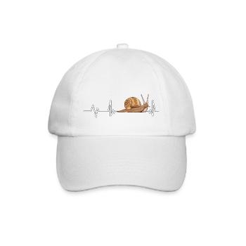 Snails Snail Heartbeat - Baseball Cap - white/white - Front