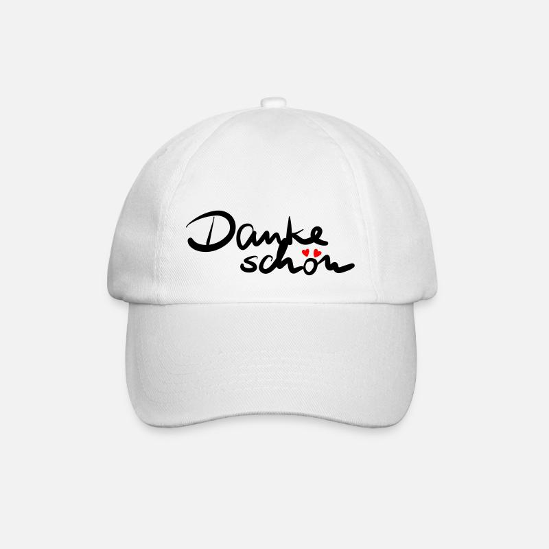 Dankeschön - Baseballkappe - Weiß/Weiß