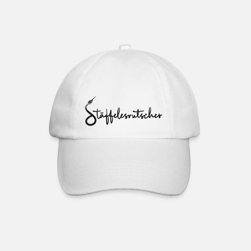 Treppauf, treppab - Die Stadt Stäffelesrutscher - Baseballkappe - Weiß/Weiß